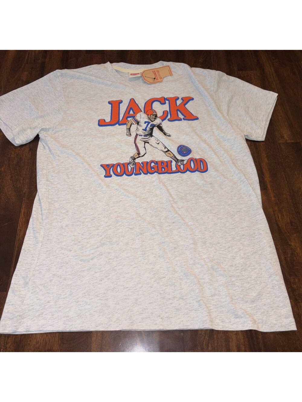 MENS L NEW Homage NCAA Florida Gators Jack Youngblood Football 3-Blend T-Shirt